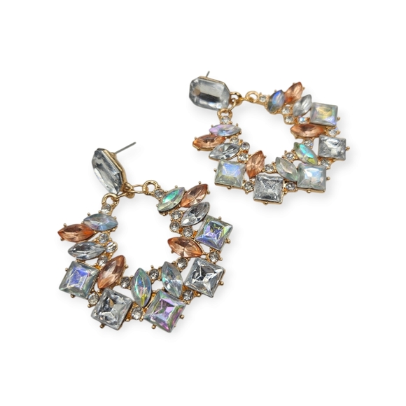 KGH Jewelry - Crystal Hoop Earrings